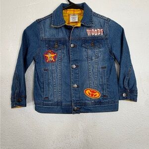 Authentic Disney Store Woody Denim Jean Jacket - Toddler/Boys Size 4/5